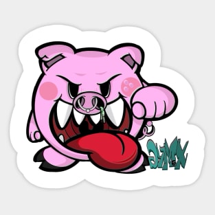 This little piggy Sticker